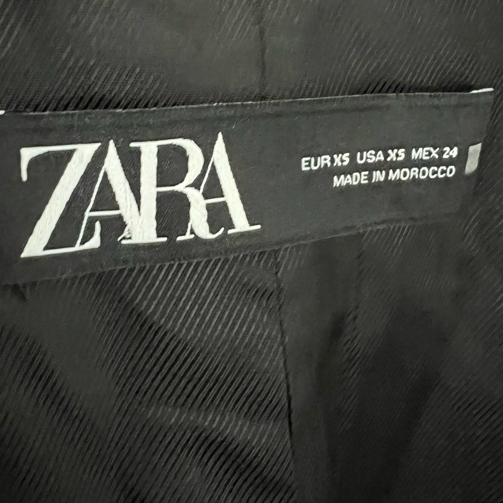 ZARA Blazer Relaxed Fit Lightweight In Black Size XS - Picture 13 of 16